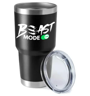 Beast Mode On 30oz Insulated Vacuum Sealed Tumbler
