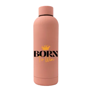 Born To Win 17oz Rubber Bottle