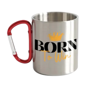 Born To Win Carabiner Mug 12oz