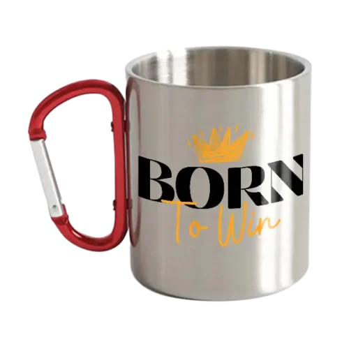 Born To Win Carabiner Mug 12oz