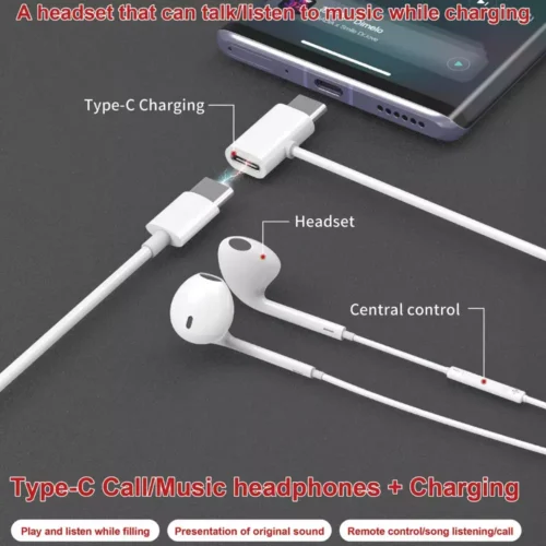JBC-193 USB-C Earbuds wired with charging port