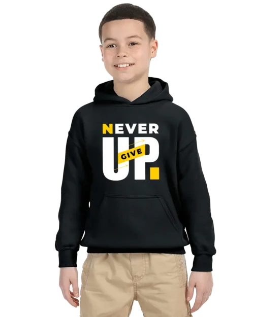 Never Give Up Unisex Youth Hoodie