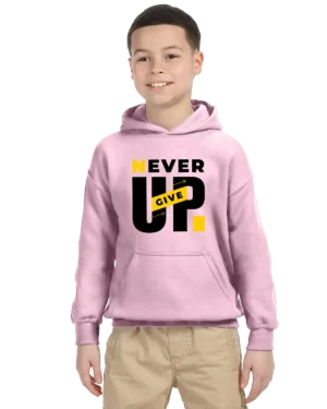 Never Give Up Unisex Youth Hoodie