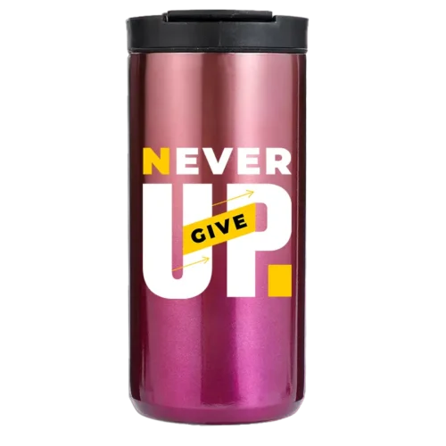 Never Give Up 14oz Coffee Tumbler