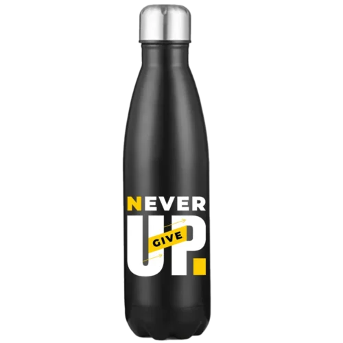 Never Give Up 17oz Stainless Steel Water Bottle