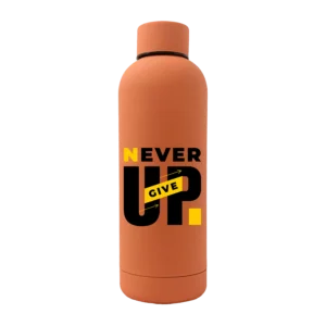 Never Give Up 17oz Rubber Bottle