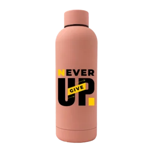 Never Give Up 17oz Rubber Bottle