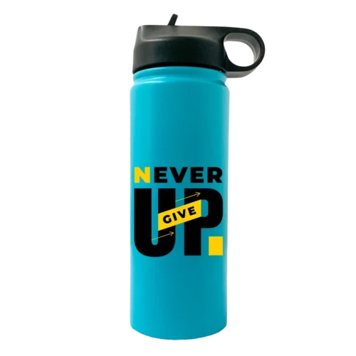 Never Give Up 20oz Sport Water Bottle