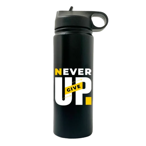 Never Give Up 20oz Sport Water Bottle