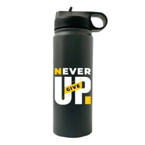 Never Give Up 20oz Sport Water Bottle