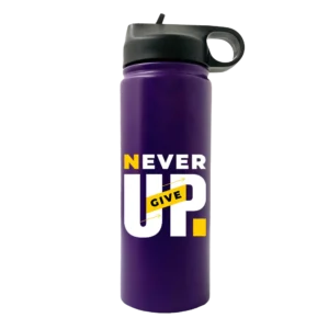 Never Give Up 20oz Sport Water Bottle
