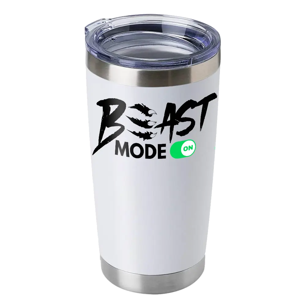 Beast Mode On 20oz Insulated Vacuum Sealed Tumbler - The CEO Creative