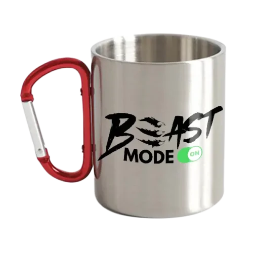 Beast Mode On Carabiner Mug 12oz