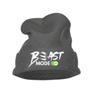 Beast Mode On Embroidered Beanie Hat