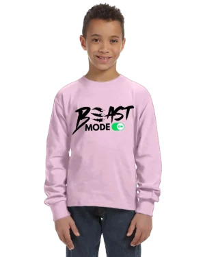 Beast Mode On Unisex Youth Long Sleeve Shirt