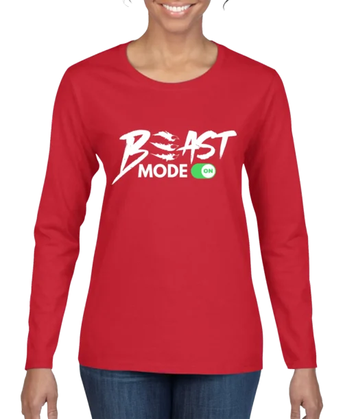 Beast Mode On Women’s Long Sleeve Shirt