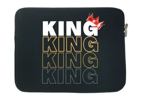 King Crown Water Resistant Laptop Sleeve With Side Pocket – 15 Inch