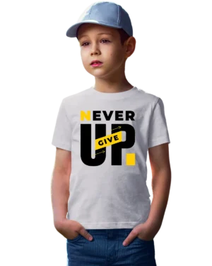 Never Give Up Unisex Youth T-Shirt