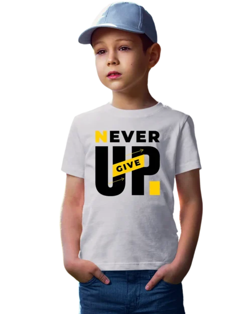 Never Give Up Unisex Youth T-Shirt