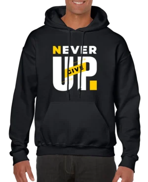 Never Give Up Men’s Hoodie