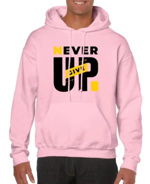 Never Give Up Men’s Hoodie