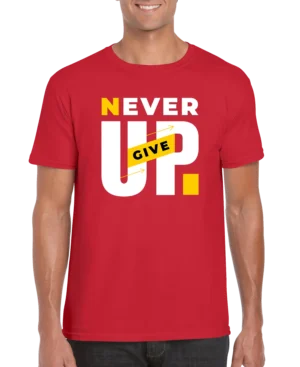 Never Give Up Men’s Unisex T-shirt