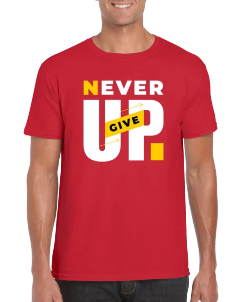 Never Give Up Men’s Unisex T-shirt