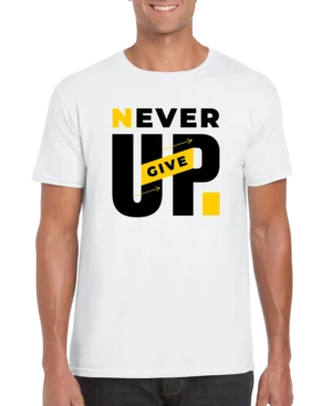 Never Give Up Men’s Unisex T-shirt
