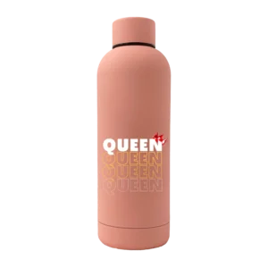 Queen Crown 17oz Stainless Rubberized Water Bottle