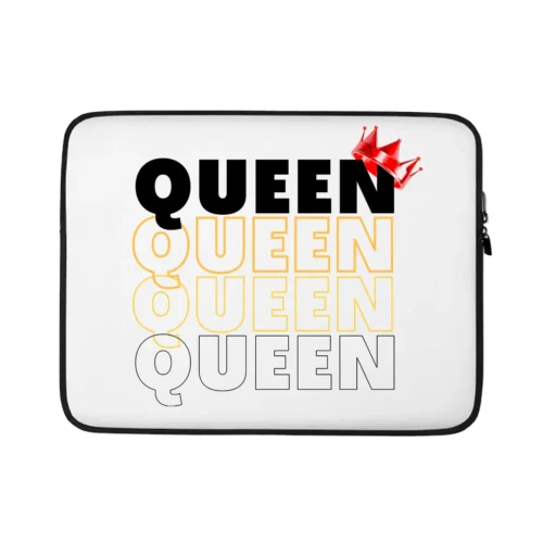 Queen Crown Water Resistant Laptop Sleeve – 15 Inch