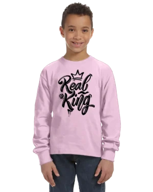 Real King Unisex Youth Long Sleeve Shirt