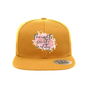 Thoughts Create Reality Embroidered Hat
