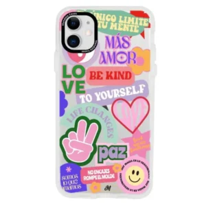 3 in 1 Design Peace Case for iPhone 15 6.1 / Pro / Pro Max