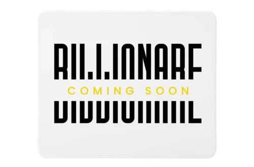 Billionare Coming Soon Premium Rectangle Mouse Pad With Stitched Edges