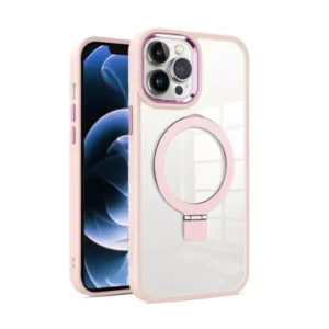 Clear Frame Kickstand with Magnetic Compatibility for iPhone 15 6.1 / Pro / Pro Max / Plus 6.7