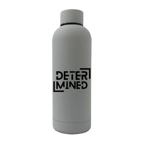 Determined 17oz Stainless Rubberized Water Bottle