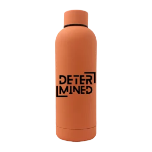 Determined 17oz Stainless Rubberized Water Bottle