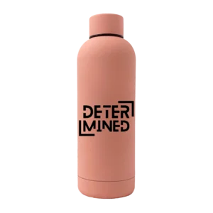 Determined 17oz Stainless Rubberized Water Bottle