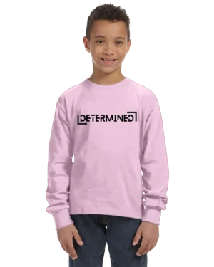 Determined Unisex Youth Long Sleeve Shirt