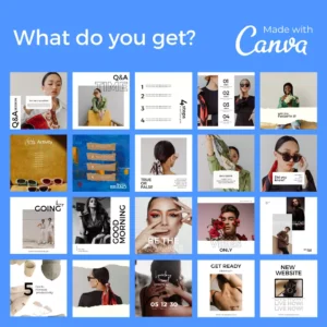Downloadable Instagram Post 100 Templates