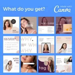 Downloadable Instagram Social Media Manager 50 Template