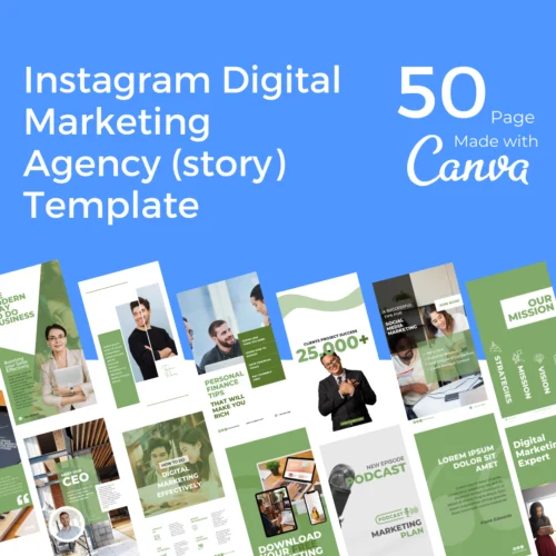 Downloadable Instagram Digital Marketing Agency Template