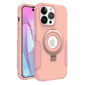 Roughed Case with Kickstand and Magnetic Compatibility for iPhone 15 6.1 / Pro / Pro Max