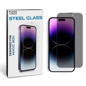 STEEL GLASS Privacy Screen Protector For Magic Box for iPhone 15 6.1 / Pro / Pro Max / 6.7