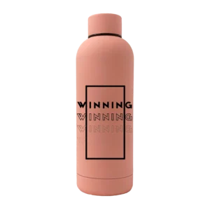 Winning 17oz Stainless Rubberized Water Bottle