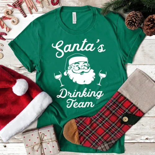 Christmas Santa's Drinking Team - DTF Transfer