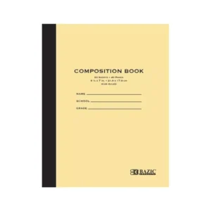 Composition Book Manila Cover 8.5" x 7" 20 Ct.