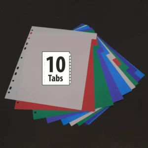 Dividers w/ 10-Color Tabs