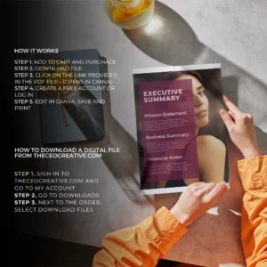 Downloadable Beauty Business Plan 100 Template