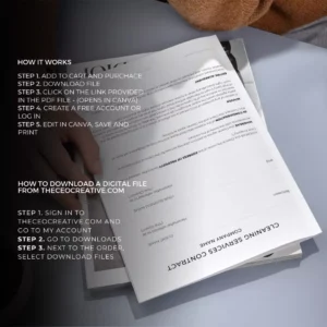 Downloadable Cleaning Business 20 Pages Bundle